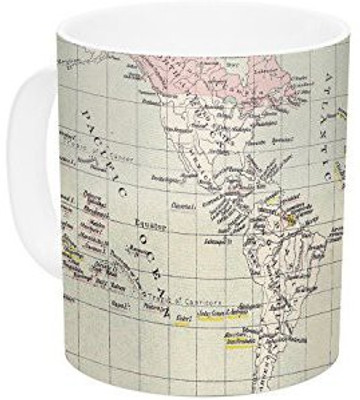 Kess InHouse InHouse Catherine Holcombe Travel World Map Ceramic Coffee, 11 oz, Multicolor Ceramic Mug(60 ml)
Kess InHouse InHouse Catherine Holcombe Travel World Map Ceramic Coffee, 11 oz, Multicolor Ceramic Mug(60 ml)