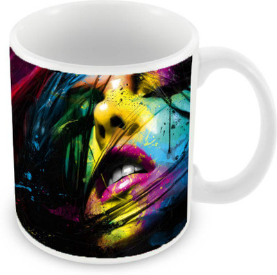 Sleep Nature's SN-MG-191 Ceramic Mug(350 ml), Multicolor