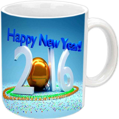 Raj Laxmi 2016 welcome white Ceramic Mug(350 ml)
