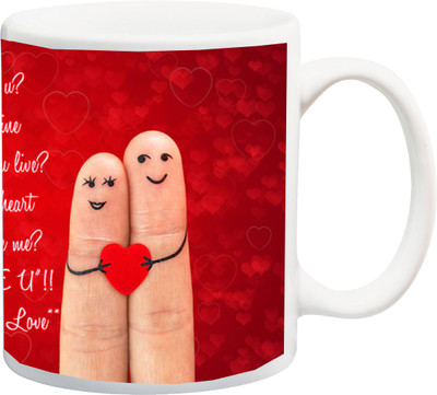 ME&YOU Gift for Husband/Wife/Girlfriend/Boyfriend/Lover;"Beautiful I Love you Day MyLove red HD printed Ceramic Mug(325 ml), Multicolor
ME&YOU Gift for Husband/Wife/Girlfriend/Boyfriend/Lover;"Beautiful I Love you Day MyLove red HD printed Ceramic Mug(325 ml), Multicolor