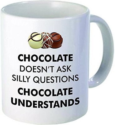 Rikki Knight Knight Chocolate Understands Chocolate Humor Funny Quotes Design Ceramic Coffee Cups, 11 oz, White Ceramic Mug(60 ml), Multicolor
Rikki Knight Knight Chocolate Understands Chocolate Humor Funny Quotes Design Ceramic Coffee Cups, 11 oz, White Ceramic Mug(60 ml), Multicolor