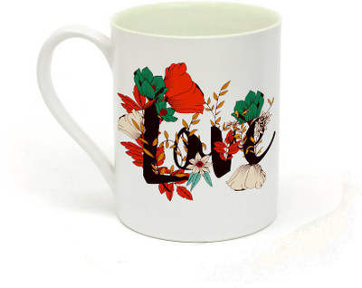 Sowing Happiness MUG322 Ceramic Mug(350 ml), White