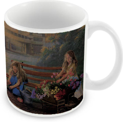 Sleep Nature's SN-MG-2149 Ceramic Mug(350 ml), Multicolor