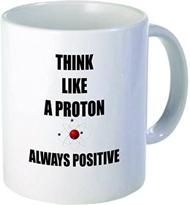Rikki Knight Knight Think like a Proton Always Positive Funny Quotes Design Ceramic Coffee Cups, 11 oz, White Ceramic Mug(60 ml), Multicolor
Rikki Knight Knight Think like a Proton Always Positive Funny Quotes Design Ceramic Coffee Cups, 11 oz, White Ceramic Mug(60 ml), Multicolor