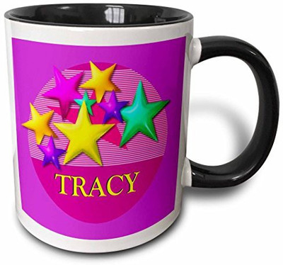 3dRose mug_53050_4 Vibrant Colored Stars on a Pink Background with The Name Tracy Two Tone Black, 11 oz, Black/White Ceramic Mug(60 ml)
3dRose mug_53050_4 Vibrant Colored Stars on a Pink Background with The Name Tracy Two Tone Black, 11 oz, Black/White Ceramic Mug(60 ml)