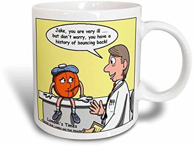 3dRose Basketball Patient Bounces Back Ceramic, 15 oz, White Ceramic Mug(60 ml), Multicolor
3dRose Basketball Patient Bounces Back Ceramic, 15 oz, White Ceramic Mug(60 ml), Multicolor