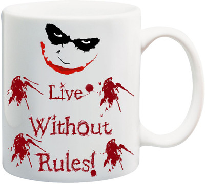ME&YOU Why So Serious Live Without Fear Printed Ceramic Mug(325 ml), Multicolor
ME&YOU Why So Serious Live Without Fear Printed Ceramic Mug(325 ml), Multicolor