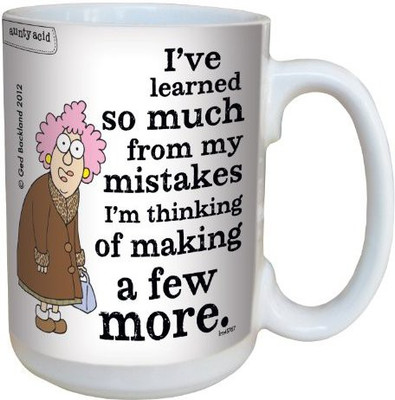 Tree-Free Greetings Greetings lm43767 Hilarious Aunty Acid Making Mistakes by The Backland Studio Ceramic, 15-Ounce Ceramic Mug(60 ml), Multicolor
Tree-Free Greetings Greetings lm43767 Hilarious Aunty Acid Making Mistakes by The Backland Studio Ceramic, 15-Ounce Ceramic Mug(60 ml), Multicolor