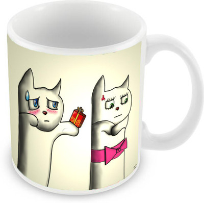 Sleep Nature's SN-MG-1349 Ceramic Mug(350 ml), Multicolor