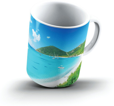 Ucard White Bay British Virgin Islands2704 Bone China, Ceramic, Porcelain Mug(325 ml), Multicolor
Ucard White Bay British Virgin Islands2704 Bone China, Ceramic, Porcelain Mug(325 ml), Multicolor