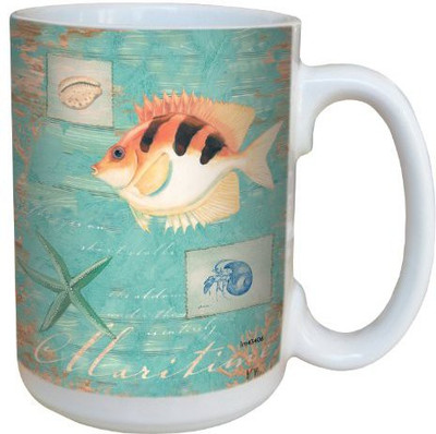 Tree-Free Greetings Greetings lm43406 Elegant Maritime Exotic Fish by Paul Brent Ceramic with Full-Sized Handle, 15-Ounce Ceramic Mug(60 ml), Multicolor
Tree-Free Greetings Greetings lm43406 Elegant Maritime Exotic Fish by Paul Brent Ceramic with Full-Sized Handle, 15-Ounce Ceramic Mug(60 ml), Multicolor