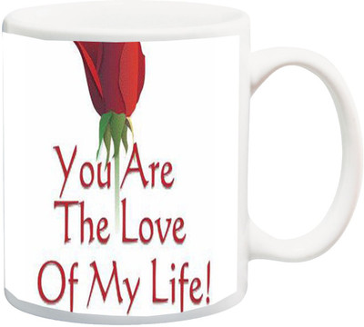 ME&YOU Gift for Husband/Wife/Girlfriend/Boyfriend/Lover;"Valentines Day, you are the love of my life red rose HD printed Ceramic Mug(325 ml), Multicolor
ME&YOU Gift for Husband/Wife/Girlfriend/Boyfriend/Lover;"Valentines Day, you are the love of my life red rose HD printed Ceramic Mug(325 ml), Multicolor