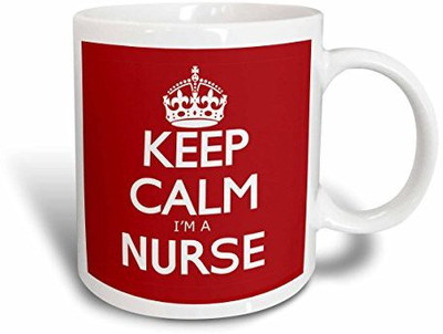 3dRose mug_163857_1 Keep Calm I'm a Nurse, Red Ceramic, 11-Ounce Ceramic Mug(60 ml), Multicolor
3dRose mug_163857_1 Keep Calm I'm a Nurse, Red Ceramic, 11-Ounce Ceramic Mug(60 ml), Multicolor