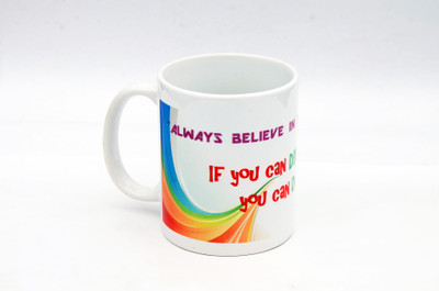 The Values Store Dream High Reach High Ceramic Mug(350 ml)