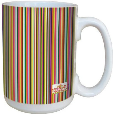 Tree-Free Greetings Greetings lm43516 Graphic Candy Stripe by Carolyn Gavin Ceramic with Full-Sized Handle, 15-Ounce Ceramic Mug(60 ml), Multicolor
Tree-Free Greetings Greetings lm43516 Graphic Candy Stripe by Carolyn Gavin Ceramic with Full-Sized Handle, 15-Ounce Ceramic Mug(60 ml), Multicolor