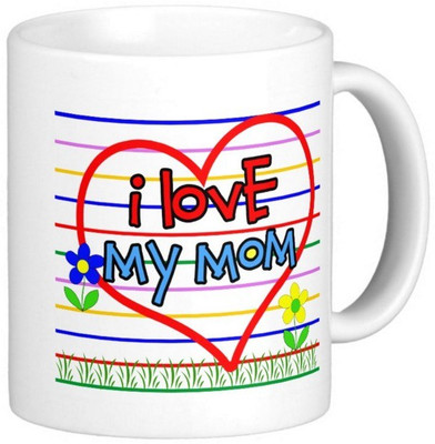 Exoctic Silver Mom Maa Mother Series 004 Ceramic Mug(300 ml), Multicolor
