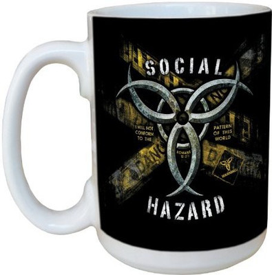Tree-Free Greetings Greetings lm44340 Edgy Social Hazard: Romans 12:2 Ceramic with Full-Sized Handle, 15-Ounce Ceramic Mug(60 ml), Multicolor 
Tree-Free Greetings Greetings lm44340 Edgy Social Hazard: Romans 12:2 Ceramic with Full-Sized Handle, 15-Ounce Ceramic Mug(60 ml), Multicolor