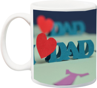 ME&YOU Gift for father/Daddy;I Love Dad 3D printed Ceramic Mug(325 ml), Multicolor
ME&YOU Gift for father/Daddy;I Love Dad 3D printed Ceramic Mug(325 ml), Multicolor