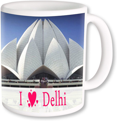 PhotogiftsIndia I Love Delhi With White Lotus Ceramic Mug(325 ml), Multicolor
PhotogiftsIndia I Love Delhi With White Lotus Ceramic Mug(325 ml), Multicolor