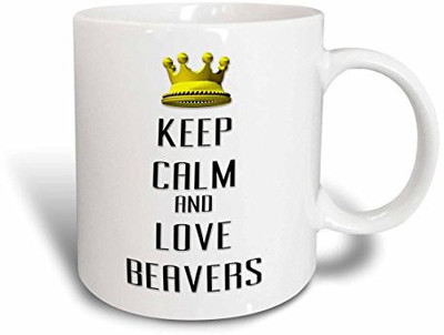 3dRose Gold Crown Keep Calm and Love Beavers Ceramic, 15 oz, White Ceramic Mug(60 ml), Multicolor
3dRose Gold Crown Keep Calm and Love Beavers Ceramic, 15 oz, White Ceramic Mug(60 ml), Multicolor