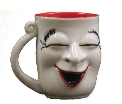weird wolf Weird Wolf Hand Crafted- Cream Color Ceramic Mug(350 ml), White