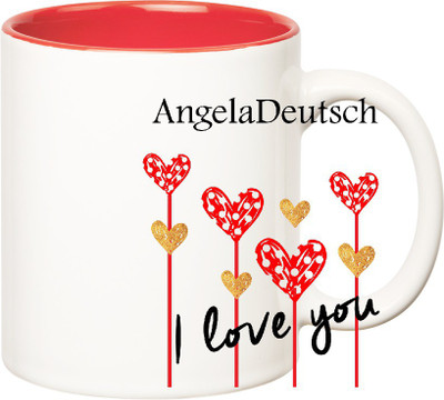 Huppme I Love You Angeladeutsch Inner Red (350 ml) Ceramic Mug(350 ml), Red;white
Huppme I Love You Angeladeutsch Inner Red (350 ml) Ceramic Mug(350 ml), Red;white