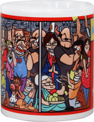 Chumbak MG23 Ceramic Mug(300 ml), Multicolor