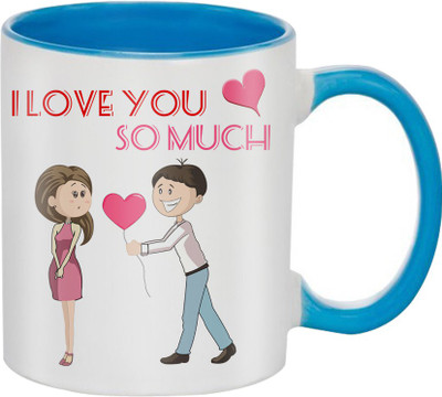 SKY TRENDS Great Romantic Love Best Gifts For Valentine Day For Girlfriend Boyfriend Fiance Wife Husband, Anniversary,Christmas, Design 027 Ceramic Mug(325 ml), Blue
SKY TRENDS Great Romantic Love Best Gifts For Valentine Day For Girlfriend Boyfriend Fiance Wife Husband, Anniversary,Christmas, Design 027 Ceramic Mug(325 ml), Blue