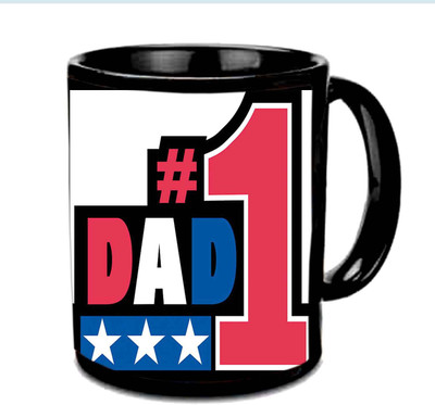 Raj Laxmi DAD#1 Unique Design fathers Day Wishes Multicolor Ceramic Mug(350 ml), Black
Raj Laxmi DAD#1 Unique Design fathers Day Wishes Multicolor Ceramic Mug(350 ml), Black
