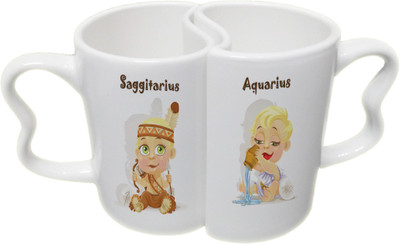 Ucard Saggitarius and Aquarius Zodiac Sign Couple Bone China, Ceramic, Porcelain Mug(325 ml), Multicolor
Ucard Saggitarius and Aquarius Zodiac Sign Couple Bone China, Ceramic, Porcelain Mug(325 ml), Multicolor