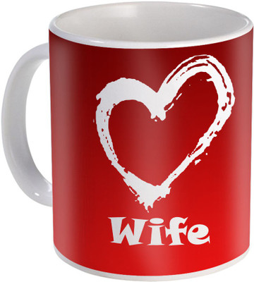 SKY TRENDS World Best Wife for Amazing Gift A Ceramic to Specialy For Valentine Day Design (12) Ceramic Mug(320 ml), White
SKY TRENDS World Best Wife for Amazing Gift A Ceramic to Specialy For Valentine Day Design (12) Ceramic Mug(320 ml), White