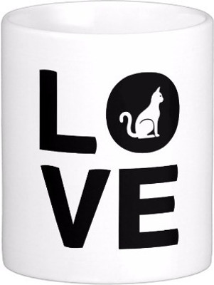 Exoctic Silver All Occasion 0182 Ceramic Mug(300 ml), White