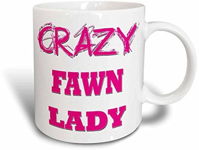 3dRose mug_175038_1 Crazy Fawn Lady Ceramic, 11 oz, White Ceramic Mug(60 ml), Multicolor
3dRose mug_175038_1 Crazy Fawn Lady Ceramic, 11 oz, White Ceramic Mug(60 ml), Multicolor
