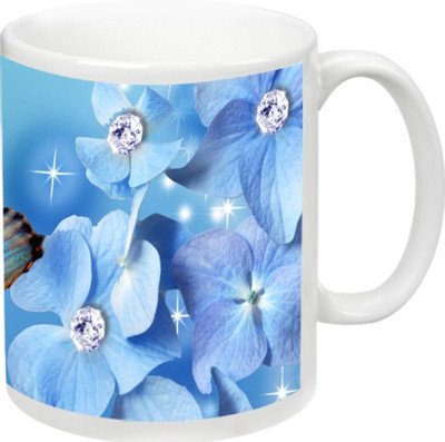 KappoMania Love Ceramic Mug(325 ml), Blue