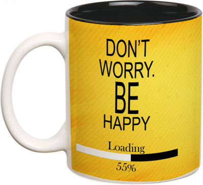Prithish Don't Worry Be Happy .. Loading Double Color Ceramic Mug(330 ml), Multicolor
Prithish Don't Worry Be Happy .. Loading Double Color Ceramic Mug(330 ml), Multicolor