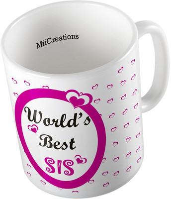 MiiCreations MUG-W-00031 Ceramic Mug(325 ml), Multicolor