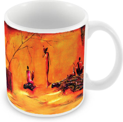 Sleep Nature's SN-MG-1544 Ceramic Mug(350 ml), Orange