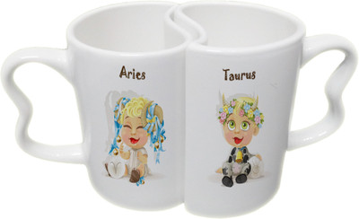 Ucard Aries and Taurus Zodiac Sign Couple Bone China, Ceramic, Porcelain Mug(325 ml), Multicolor
Ucard Aries and Taurus Zodiac Sign Couple Bone China, Ceramic, Porcelain Mug(325 ml), Multicolor