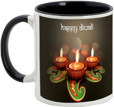 AllUPrints Deepawali Gifts - Spread Love And Peace On Diwali Ceramic Mug(325 ml), Black
AllUPrints Deepawali Gifts - Spread Love And Peace On Diwali Ceramic Mug(325 ml), Black
