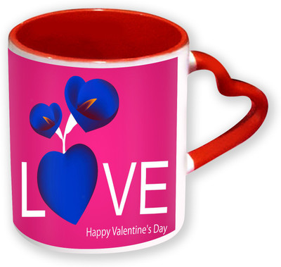 Heyworlds Happy Valentine Day Gifts Heart Shape Red Color with Handle 19 Ceramic Mug(325 ml), Multicolor
Heyworlds Happy Valentine Day Gifts Heart Shape Red Color with Handle 19 Ceramic Mug(325 ml), Multicolor