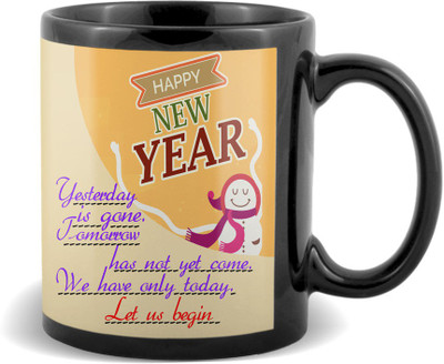 SKY TRENDS Happy new year Yesterday is gone tomorrow has not yet come we have only today let us begin gifts for boyfriend girlfriend friend Ceramic Mug(320 ml), Black
SKY TRENDS Happy new year Yesterday is gone tomorrow has not yet come we have only today let us begin gifts for boyfriend girlfriend friend Ceramic Mug(320 ml), Black