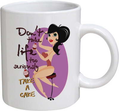 My Bestow Take A Cake - MyBestow White Plain Coffee Ceramic Ceramic Mug(320 ml), Multicolor
My Bestow Take A Cake - MyBestow White Plain Coffee Ceramic Ceramic Mug(320 ml), Multicolor