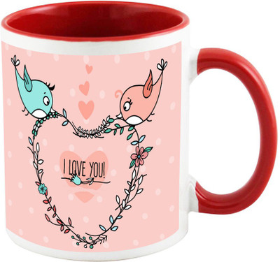 AllUPrints I Love You Baby Red Ceramic Mug(325 ml)