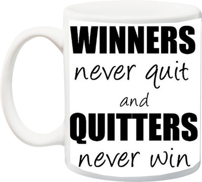 ME&YOU Winner's Never Quit And Quitter's Never Win Printed Ceramic Mug(325 ml), Multicolor
ME&YOU Winner's Never Quit And Quitter's Never Win Printed Ceramic Mug(325 ml), Multicolor