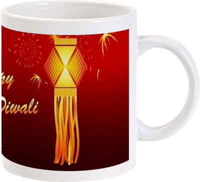 Lolprint 22 Diwali Ceramic Mug(325 ml)
