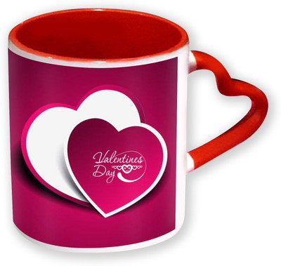 Heyworlds Happy Valentine Day Gifts Heart Shape Red Color with Handle 50 Ceramic Mug(325 ml), Multicolor
Heyworlds Happy Valentine Day Gifts Heart Shape Red Color with Handle 50 Ceramic Mug(325 ml), Multicolor