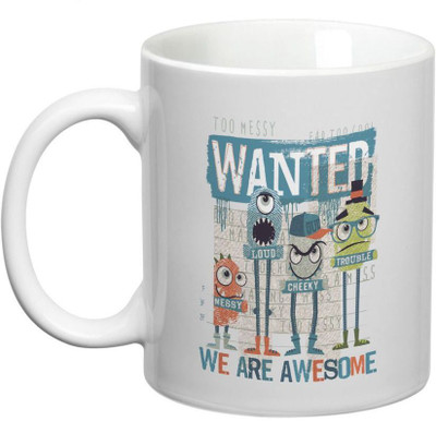 Prithish We Are Awesome Ceramic Mug(330 ml), Multicolor