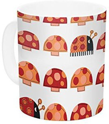 Kess InHouse InHouse Jane Smith Garden Ladybugs Orange Red Ceramic Coffee, 11 oz, Multicolor Ceramic Mug(60 ml)
Kess InHouse InHouse Jane Smith Garden Ladybugs Orange Red Ceramic Coffee, 11 oz, Multicolor Ceramic Mug(60 ml)