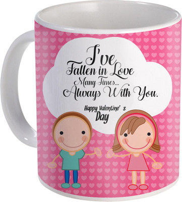SKY TRENDS Love Gifts For Your Special Valentine For Girlfriend Boyfriend Wounderful Wife Husband Friend Anniversary Birthday Design002 Ceramic Mug(325 ml), White
