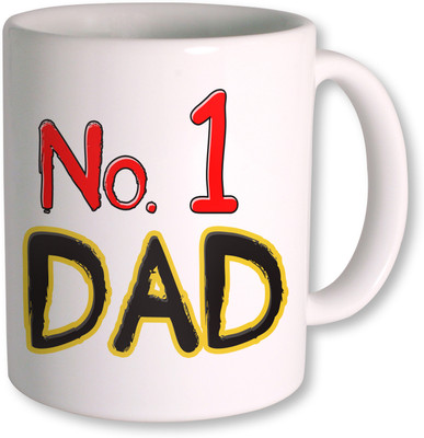PhotogiftsIndia No One Dad Coffee Ceramic Mug(350 ml), White